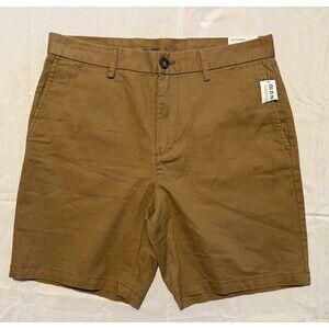 NEW Old Navy Shorts Slim Fit Built In Flex 33 Men's Khaki Spring Summer NWT